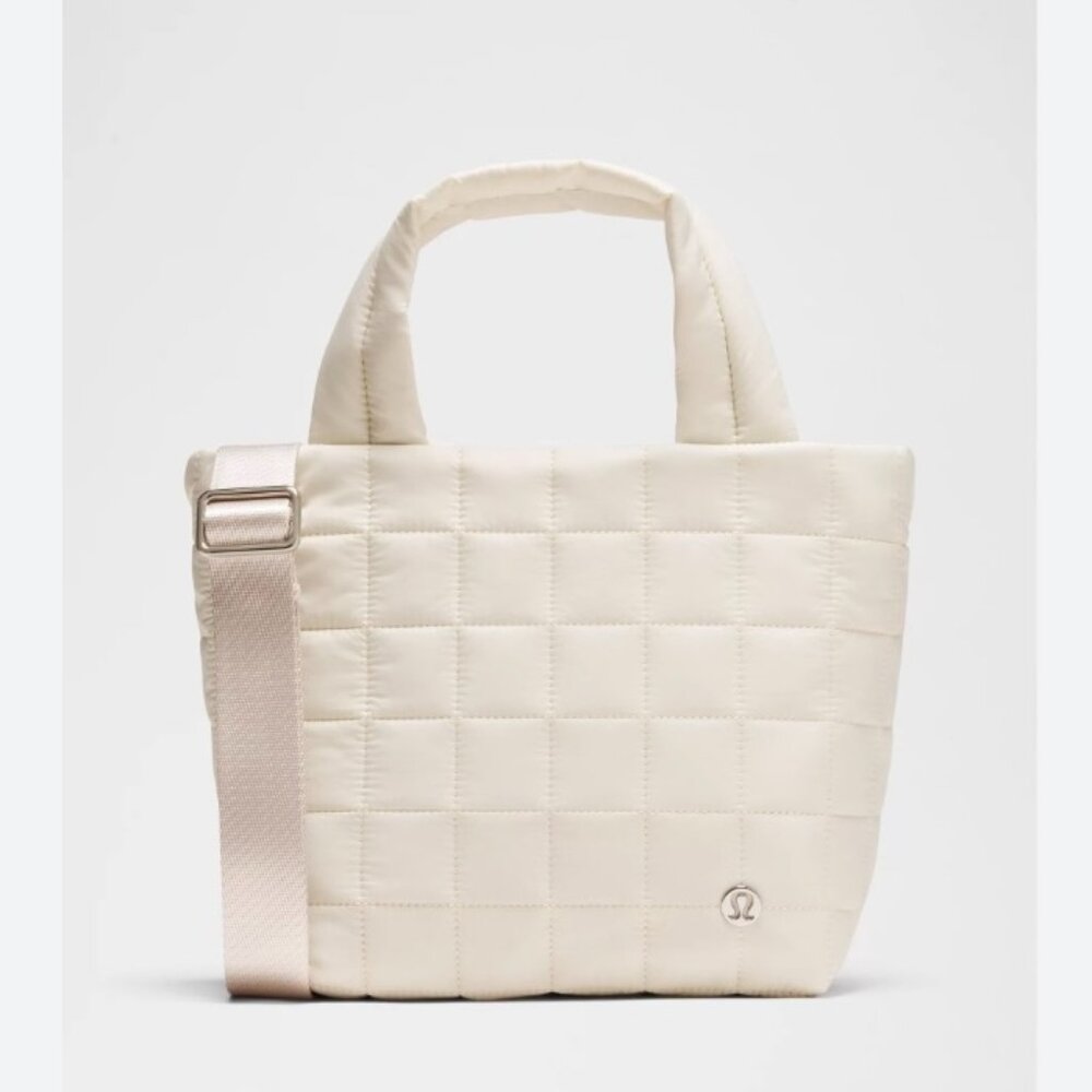 Lululemon Quilted Grid Small Tote Bag 5L